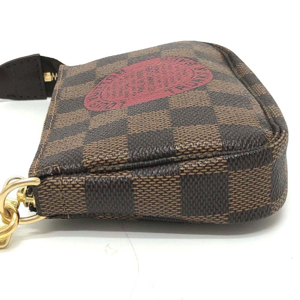 LOUIS VUITTON Authentic Brown Damier Canvas Pochette Pouch - Picture 4 of 12
